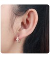 Silver Huggies Earring HO-1635-GP